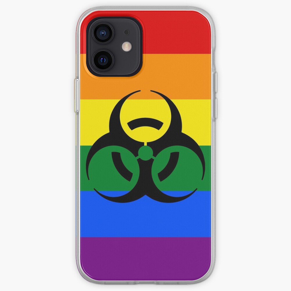 Gay Pride Biohazard Emoji Iphone Case Cover By Xhaf3ri Redbubble