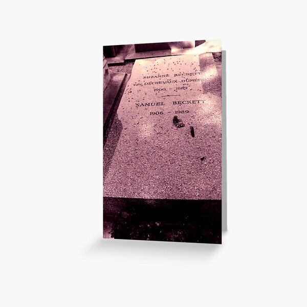 The grave of Samuel Beckett Greeting Card
