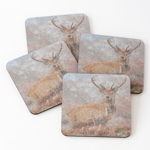 Item preview, Majestic Stag Watercolor Wildlife Art designed and sold by taiche.