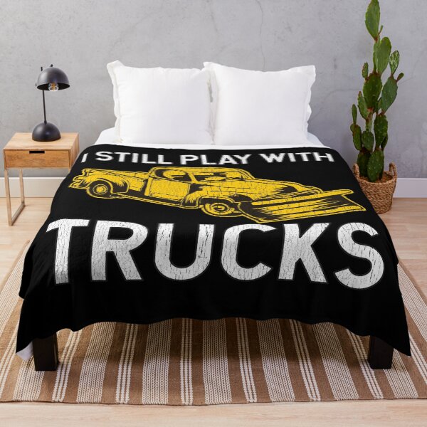 Item preview, I Still Play With Trucks Snow Plow designed and sold by teesaurus.