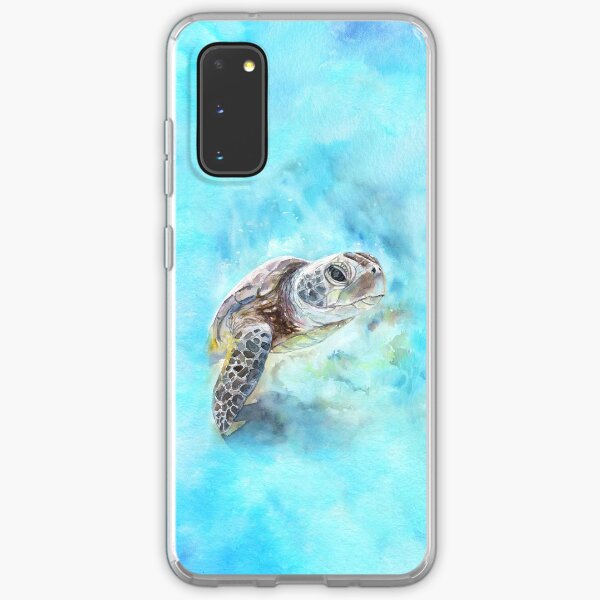 Meeresschildkröte-Aquarellkunst von George Dyachenko Samsung Galaxy Flexible Hülle