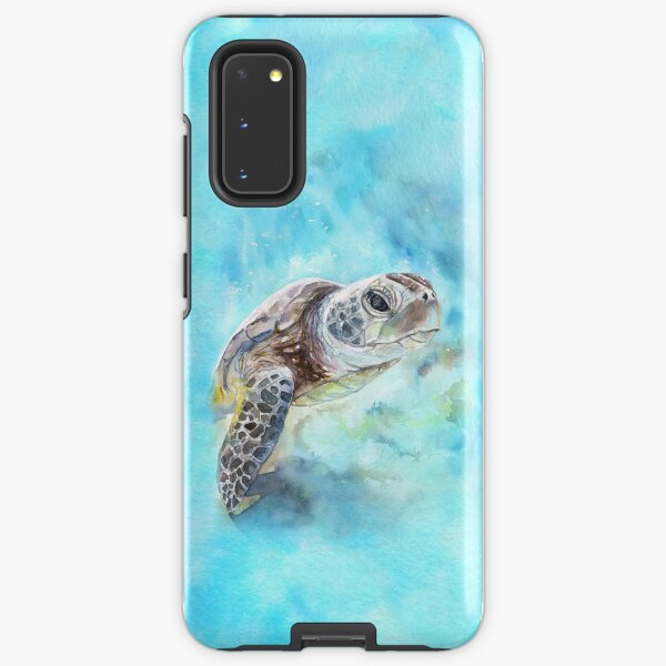 Meeresschildkröte-Aquarellkunst von George Dyachenko Samsung Galaxy Robuste Hülle