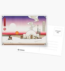 Lars Moisture Farm Japanese Woodblock Postcards