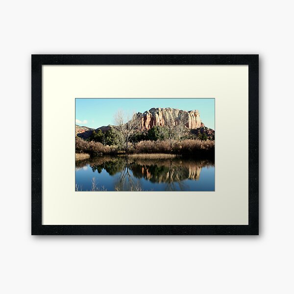 Reflection at Ghost Ranch Framed Art Print