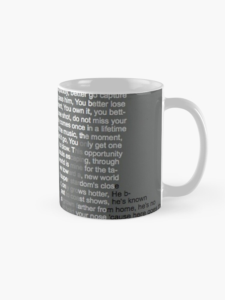 Eminem The Real Slim Shady Lyrics Portrait Coffee Mug