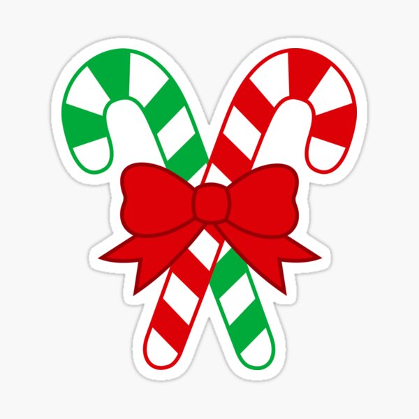 Candy Cane Tshirt Xmas Christmas Holiday Season Sticker For Sale By Megatype Redbubble 