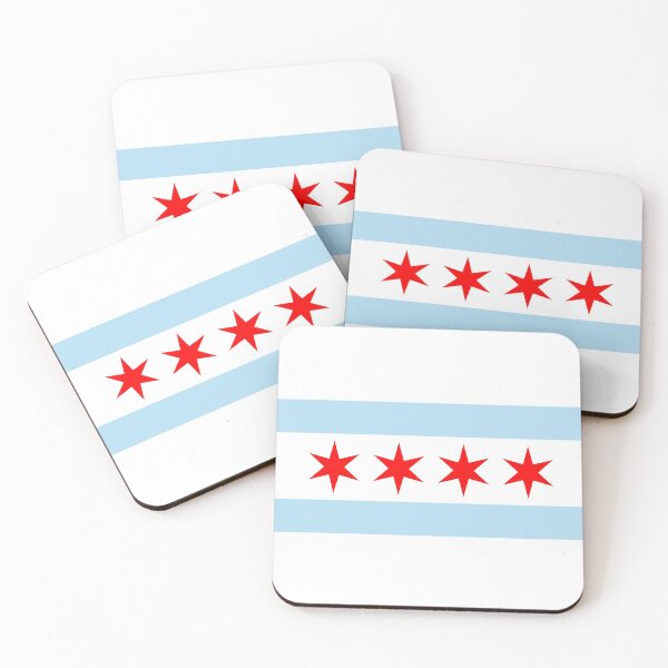 Item preview, Bandera de chicago designed and sold by Sun Dog Montana.