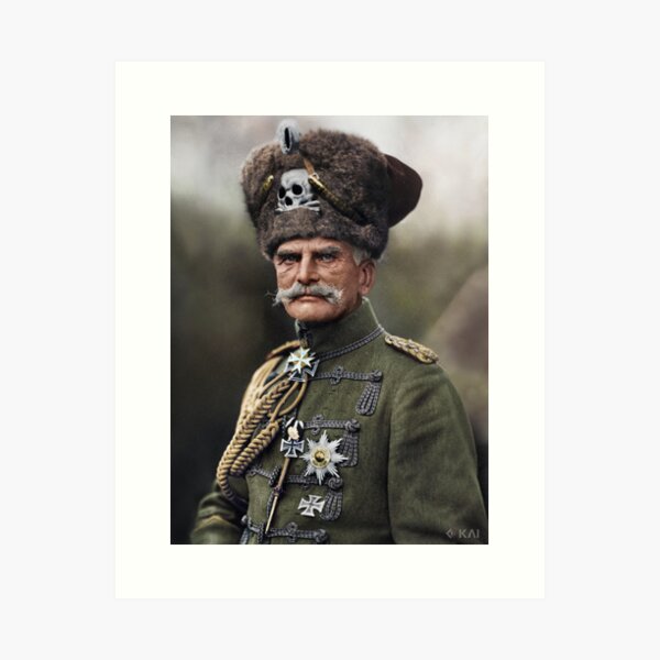 Vista previa del artículo con la obra «"The Last Hussar" August von Mackensen, 1914 coloreado», diseñado y vendido por KAI-Studio.