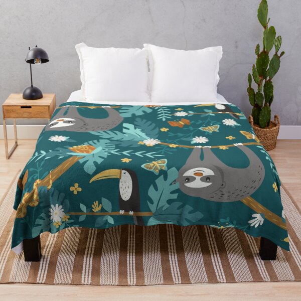 Item preview, Sloth in the Rain Forest designed and sold by latheandquill.