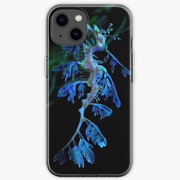 Blue leafy sea dragon two iPhone Soft Case