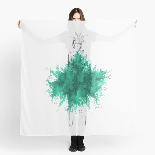 Christmas Tree Dress Scarf