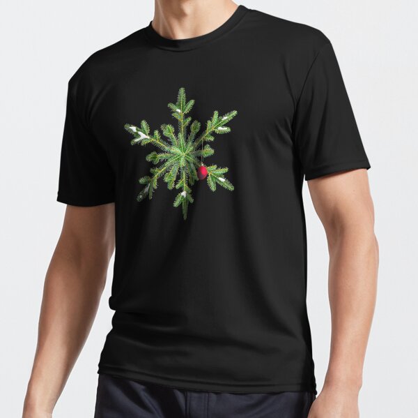Winter Holidays Pine Snowflake Active T-Shirt