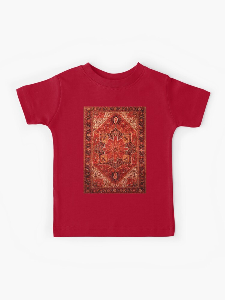 Antique Persian Rug Red Black Carpet Pattern Kids T-Shirt for Sale by  Vicky Brago-Mitchell®