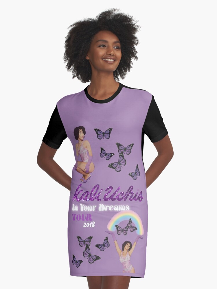 Kali Uchis Tour Poster Graphic T Shirt Dress By Carolyn Castro Redbubble