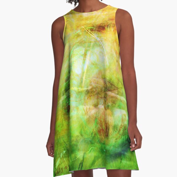 Winnie the Pooh sticks A-Line Dress