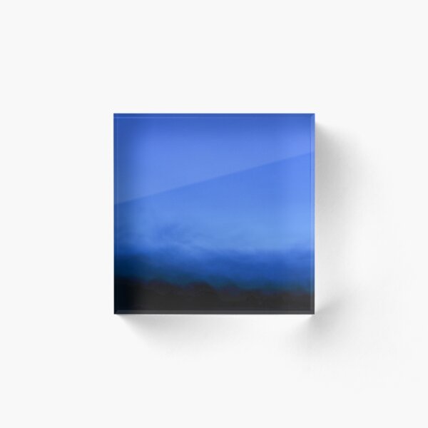 In the blue ... Bloc acrylique