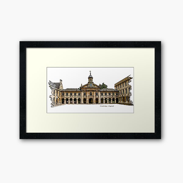 Emmanuel College in Cambridge, England Framed Art Print