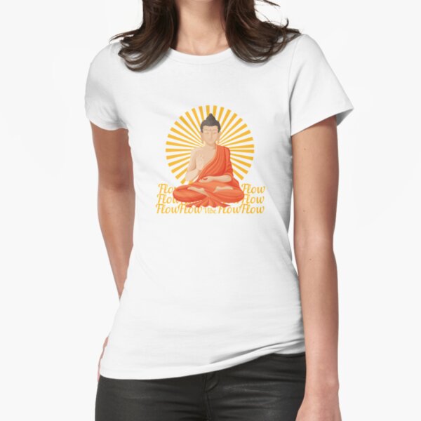 Color Buddha Meditation Art Fitted T-Shirt