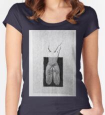 Female nude Women's Fitted Scoop T-Shirt