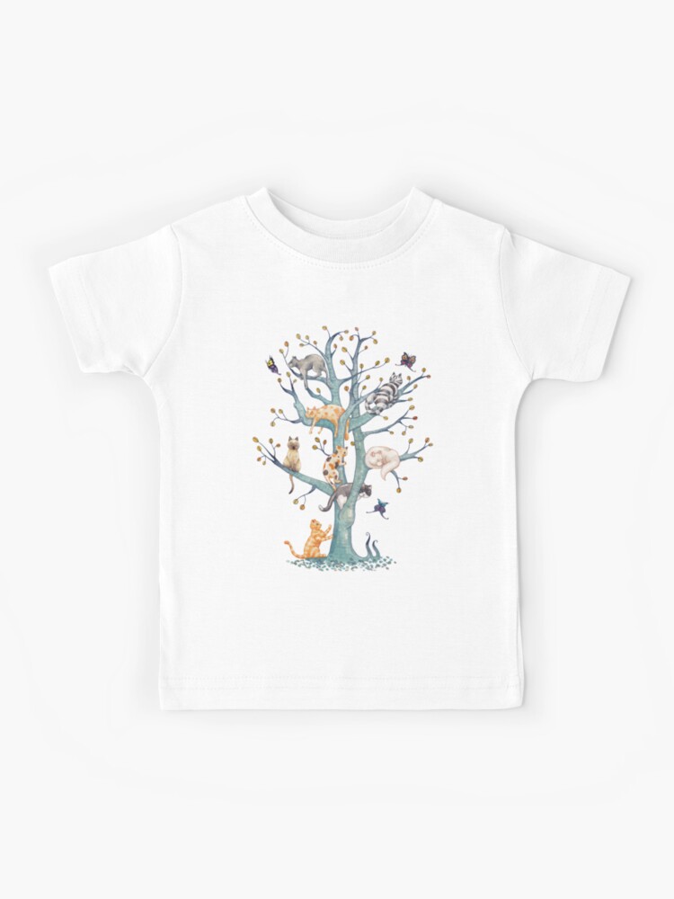 T-shirt enfant for Sale avec l'œuvre « L'arbre de la vie des chats » de l' artiste Timone