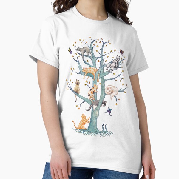 Vista previa del artículo con la obra «El arbol de la vida del gato», diseñado y vendido por Timone.