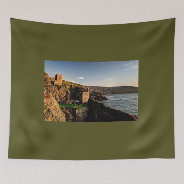 Item preview, Crown Tin Mines at sunset designed and sold by hawkie.