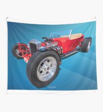 Red Bucket Wall Tapestry
