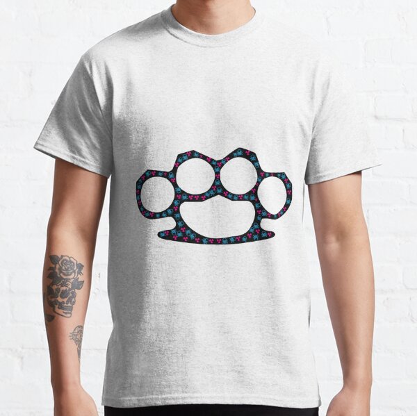 Straight Edge Brass Knuckles Dog T-Shirt