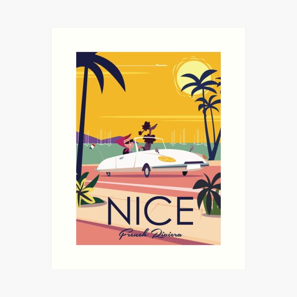 Item preview, Nice French Riviera poster designed and sold by GAGodel.