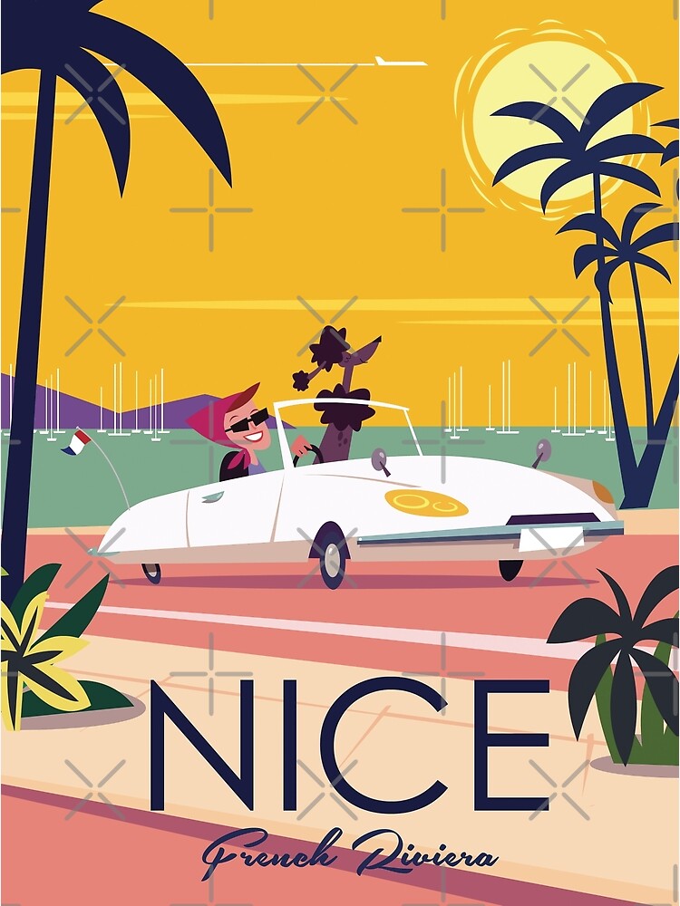 "Nice French Riviera poster" Poster for Sale by GAGodel Redbubble
