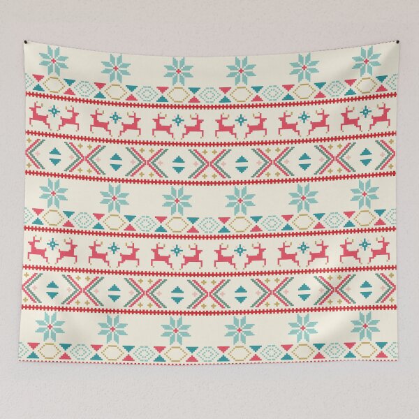 Item preview, Feria Isla Beige Rojo #Christmas designed and sold by susycosta.