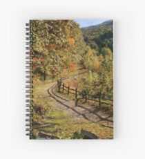 Broken Fence Rail on Quabbin Trail Spiral Notebook