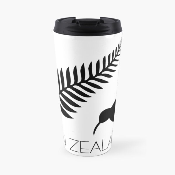 New Zealand Fern & Kiwi Icons Travel Mug