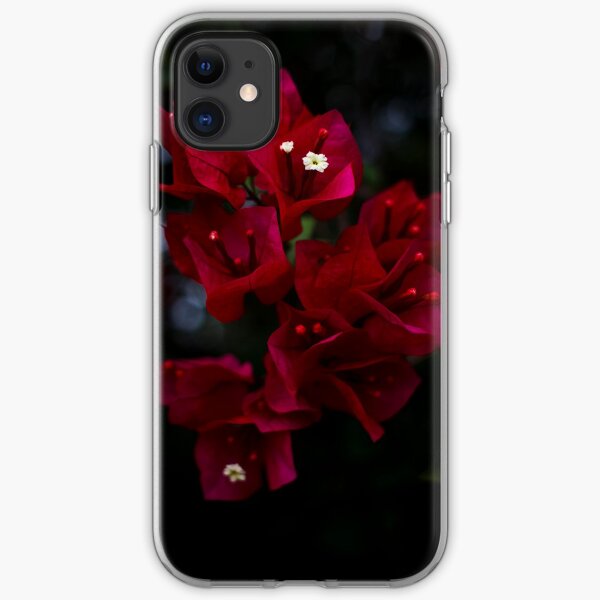 Deep Scarlet Glabra iPhone Soft Case