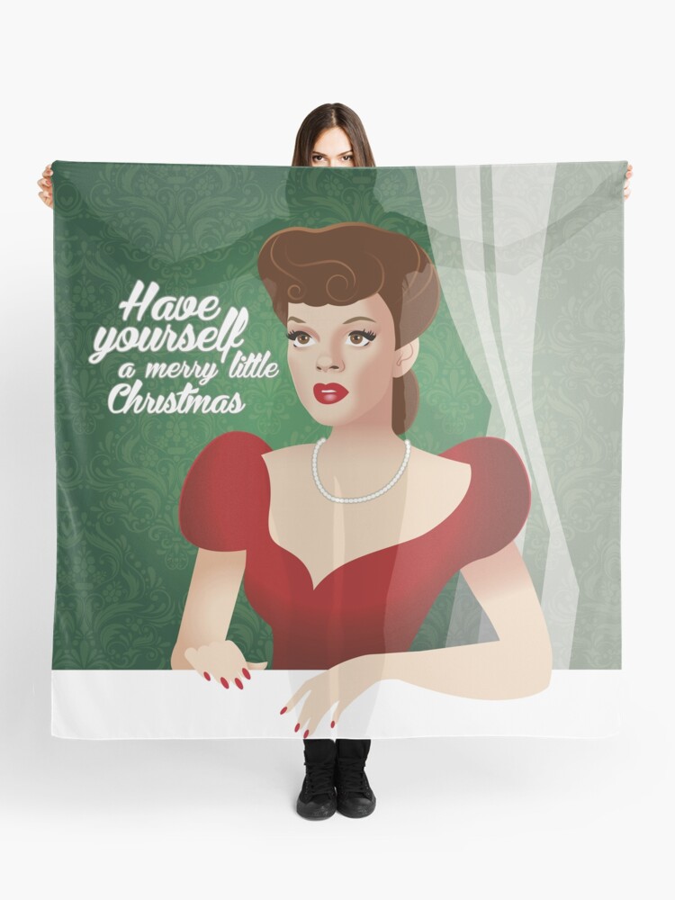 Thumbnail 1 of 3, Scarf, Have yourself a merry little Christmas designed and sold by AleMogolloArt.
