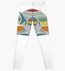 Daddy Shark Retro - For Dark Print Leggings