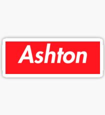 Hello My Name Is Ashton Name Tag Sticker