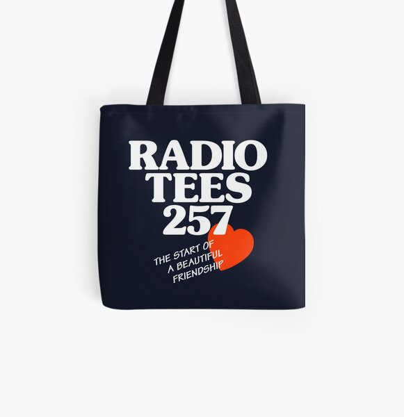 Local Radio: Radio Tees (white text) All Over Print Tote Bag