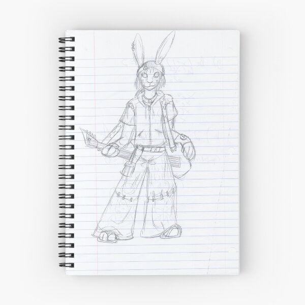 Artikelvorschau, Rocker Bunny doodle entworfen und verkauft von LibraryDrone.