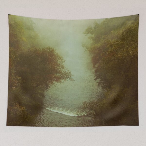 Item preview, River in Fog designed and sold by Dyrk Wyst Redbubble Shop.