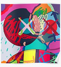 KAWS art Poster