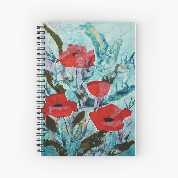 Summer poppies Spiral Notebook