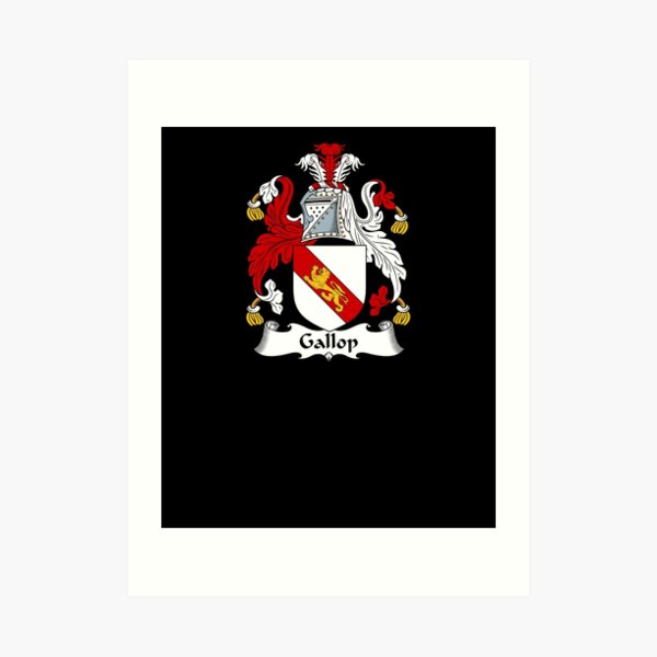 Gallop Coat of Arms - Family Crest Shirt Art Print