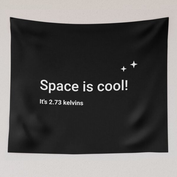 Item preview, Space is cool! It's 2.73 kelvins designed and sold by science-gifts.