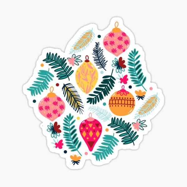 Vista previa del artículo con la obra «Navidad colorida - rosa milenario», diseñado y vendido por TigaTiga.