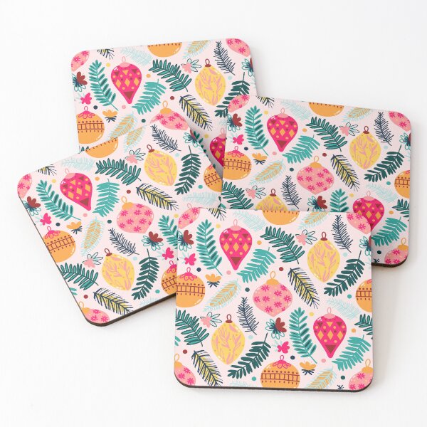 Item preview, Colorful Christmas - Millennial Pink  designed and sold by TigaTiga.