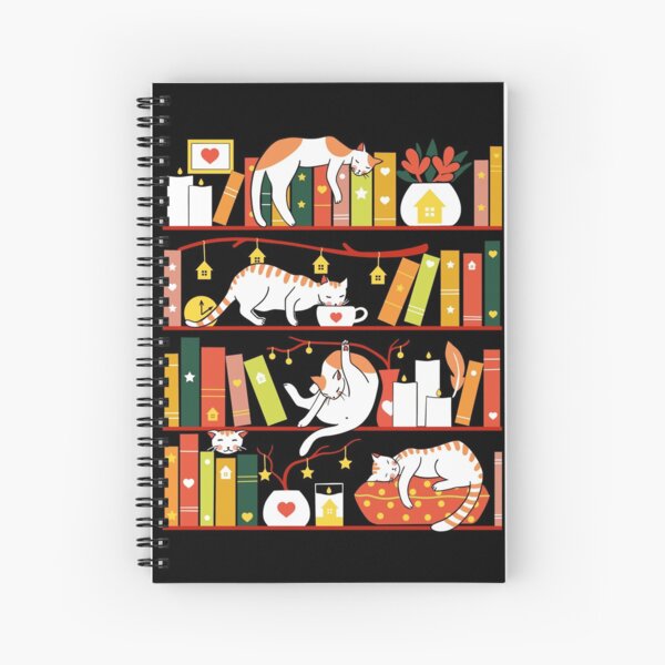 Item preview, Library cats - autumn colour version  designed and sold by Elena Naylor.