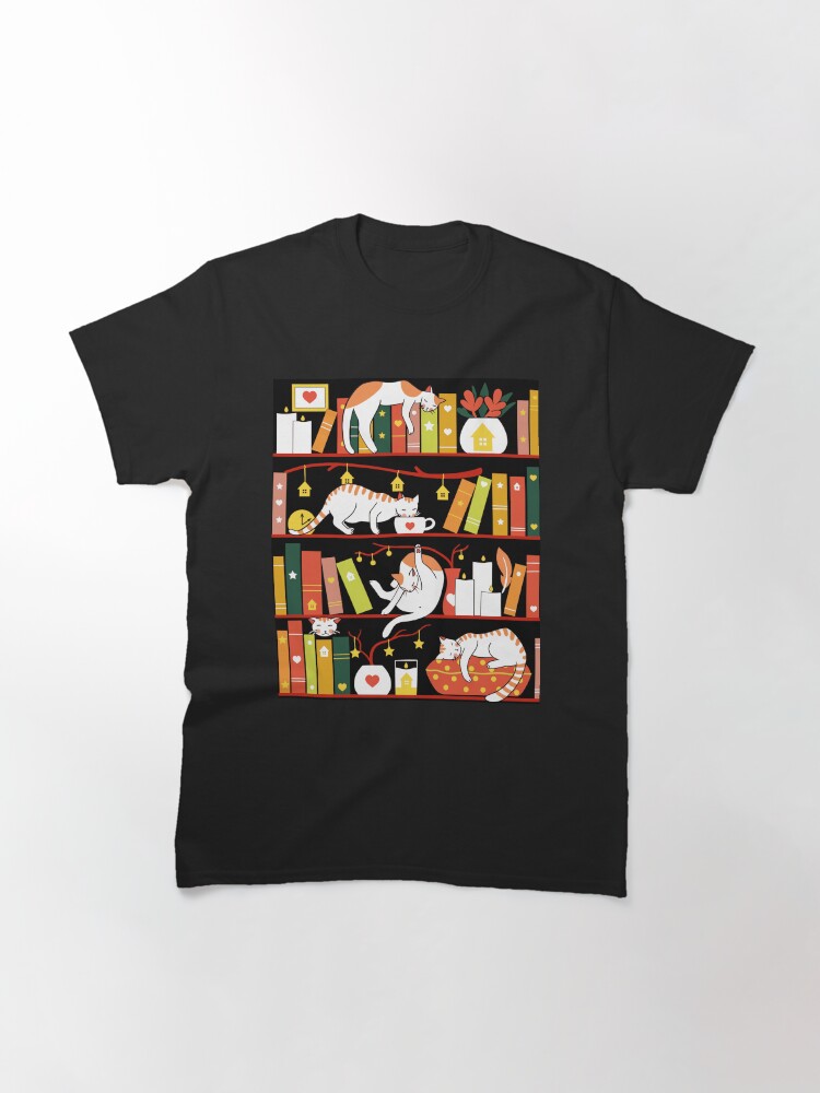 Alternate view of Library cats - autumn colour version Classic T-Shirt