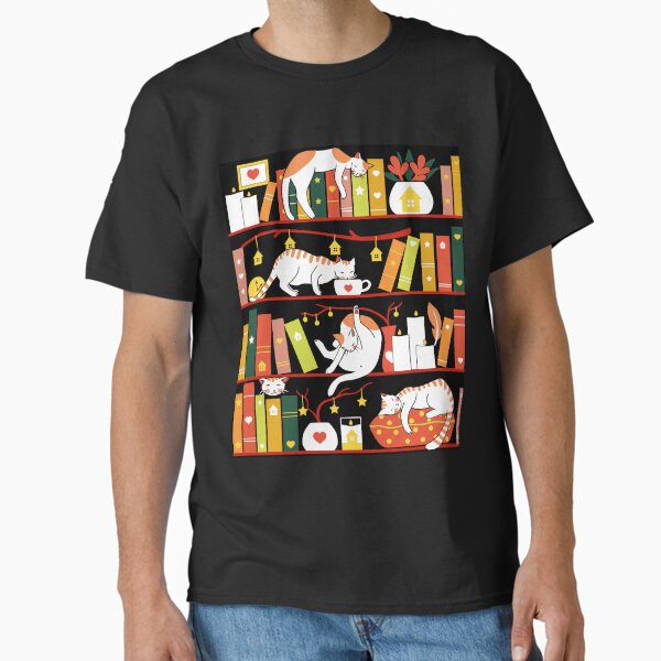 Item preview, Library cats - autumn colour version  designed and sold by Elenanaylor.