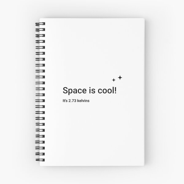 Item preview, Space is cool! It's 2.73 kelvins (Inverted) designed and sold by science-gifts.